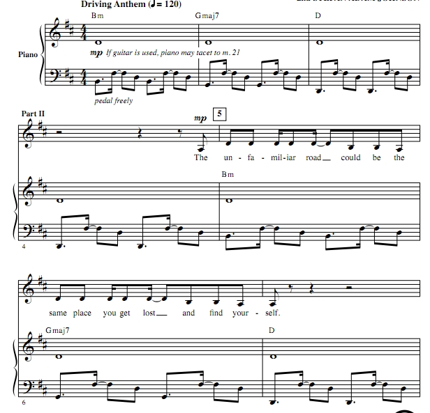 商品为SAB 三声部合唱线谱 荒野机器人 Kiss The Sky 爱默生版 混声合唱谱 有试听