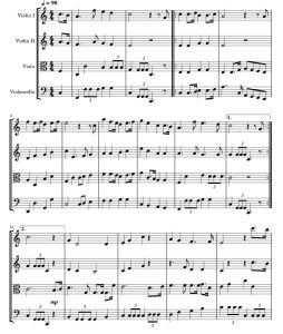 荣归香港 卡尔版 弦乐四重奏 总谱 有试听-云音圈