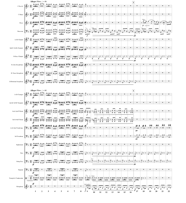 阿拉贡舞曲 卡门第四幕前奏 奥利弗版   管乐 总谱+分谱 有试听