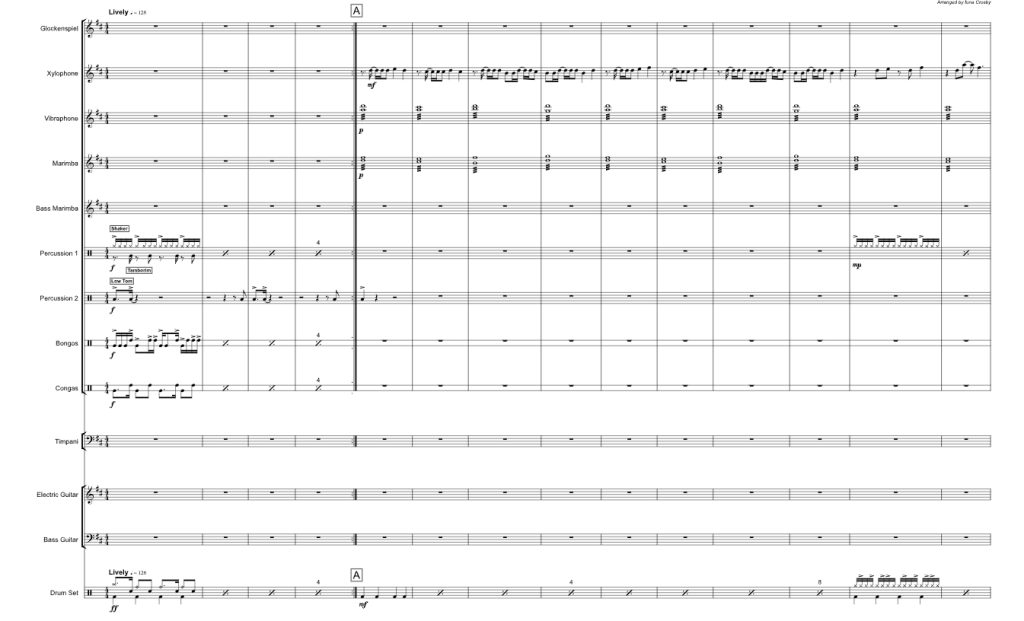 非洲时刻  2010 年南非世界杯官方主题曲 打击乐合奏 总谱+分谱 有试听