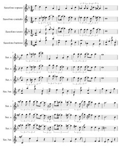 标价非售价 黯然蓝调 埃利奥斯版 SATB萨克斯四重奏 总谱 有试听-云音圈