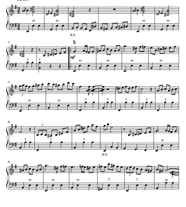 Bistro Fada 手风琴谱 有试听