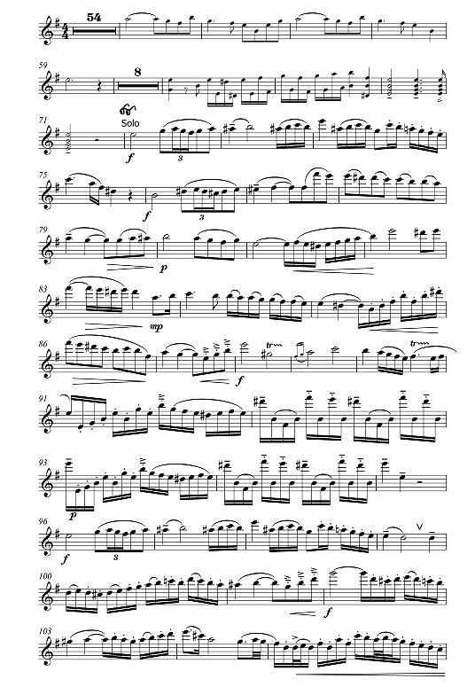 E 小调长笛协奏曲 长笛独奏 带钢琴伴奏 有试听