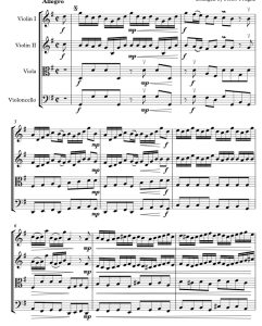 标价非售价 G 大调快板 Op. 1 彼得罗官方原版 弦乐四重奏 总谱+分谱 有试听-云音圈