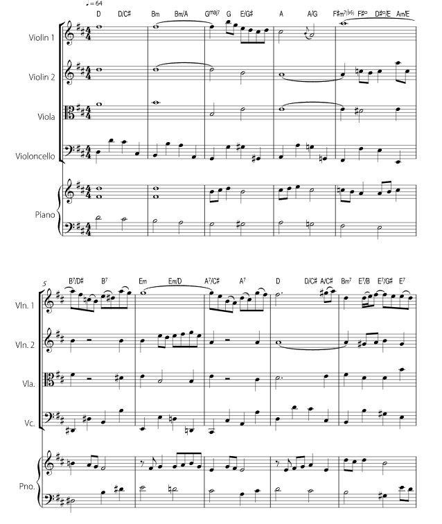 G 弦上的咏叹调 尤里官方原版 弦乐四重奏 总谱+分谱  有试听