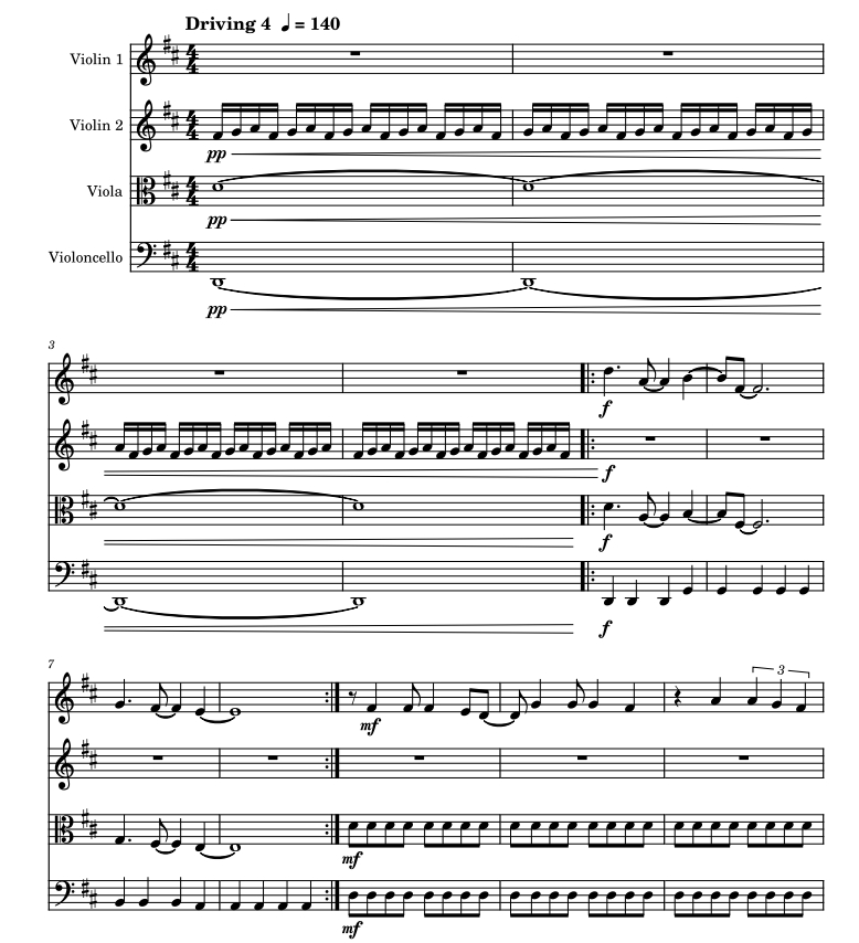 I Believe 弦乐四重奏 总分谱 有试听