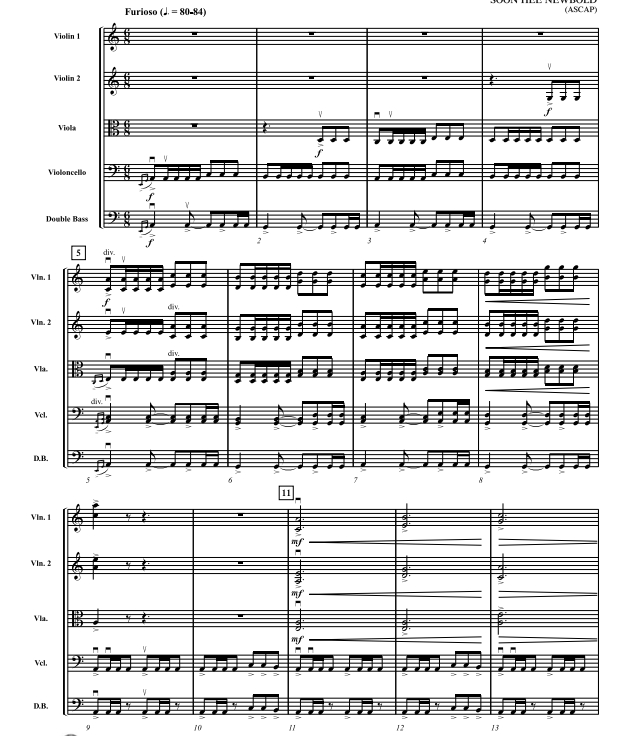 perseus 弦乐五重奏 总谱+分谱 有试听