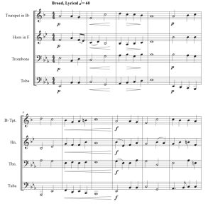 标价非售价 与我同在 约瑟夫版 铜管四重奏 总谱 有试听-云音圈