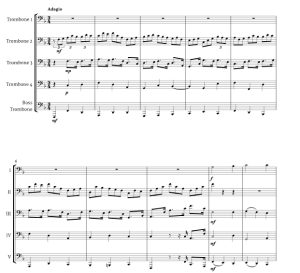 标价非售价 世人仰望的喜悦 约翰官方原版 长号五重奏 总谱+分谱 有试听-云音圈