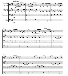 标价非售价 你每一次呼吸 吉尔德松版 铜管四重奏 总谱+分谱 有试听-云音圈