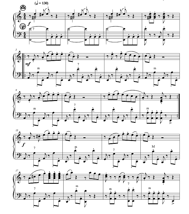 加勒比之夜 羽田惠版 手风琴独奏 有试听