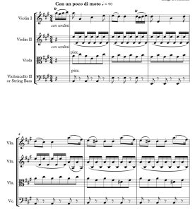 标价非售价 博凯里尼 小步舞曲 谢里官方原版 弦乐四重奏 总谱+分谱 有试听-云音圈