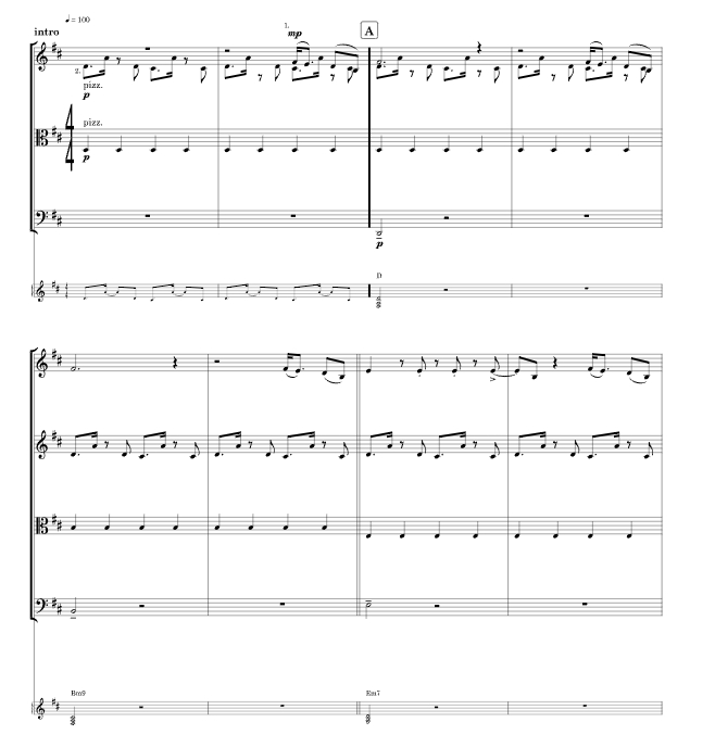 同羽之鸟 官方原版 弦乐四重奏 总谱+分谱 试听