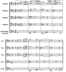 标价非售价 哀歌 约翰官方原版 长号五重奏 总谱+分谱 有试听-云音圈