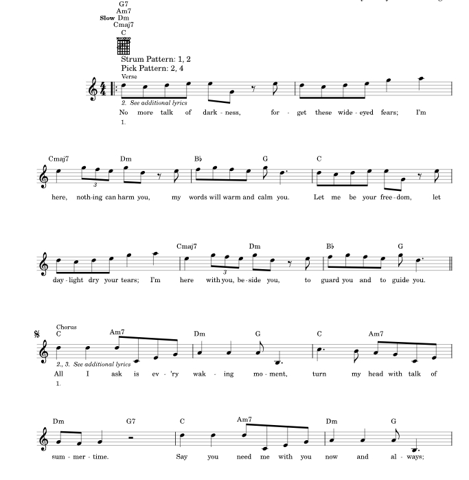 唯你所求 选自《歌剧魅影》简易吉他独奏 有试听