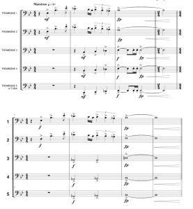 标价非售价 回到未来 约翰官方原版 长号五重奏 总谱+分谱 有试听-云音圈