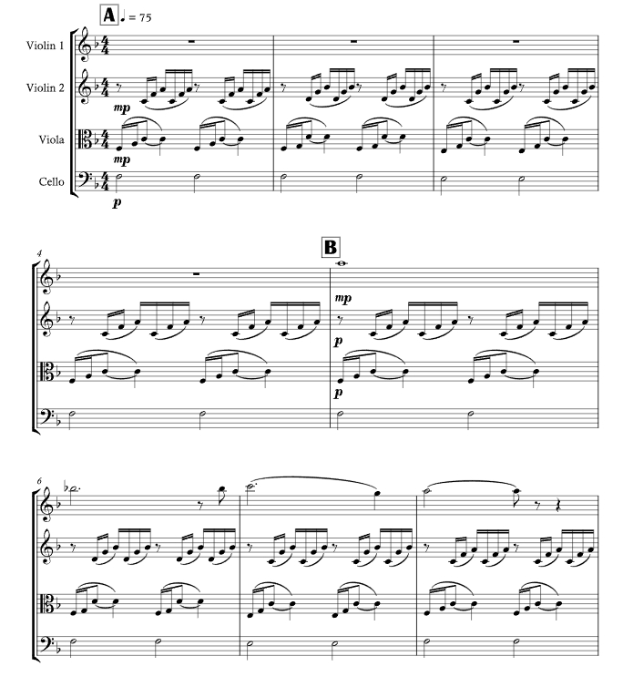 圣母颂 婚礼版 杜达官方原版 弦乐四重奏 总谱+分谱 有试听