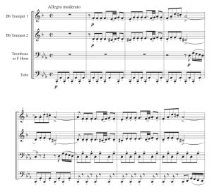 标价非售价 天鹅湖组曲 小天鹅之舞 迭戈版 铜管四重奏 总谱+分谱 有试听-云音圈