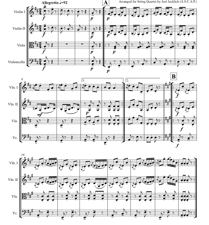 标价非售价 安娜波尔卡 Op. 117 乔尔官方原版 弦乐四重奏 总谱+分谱 有试听