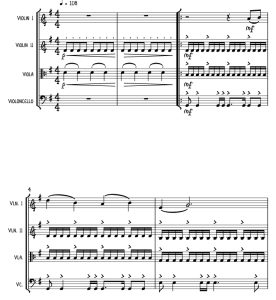 标价非售价 布里奇顿 主题乐 艾莉森官方原版 弦乐四重奏 总谱+分谱 有试听-云音圈