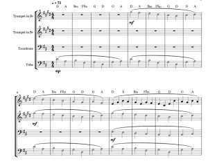 标价非售价 帕赫贝尔 D 大调卡农 海森堡版 铜管四重奏 总谱+分谱 有试听-云音圈