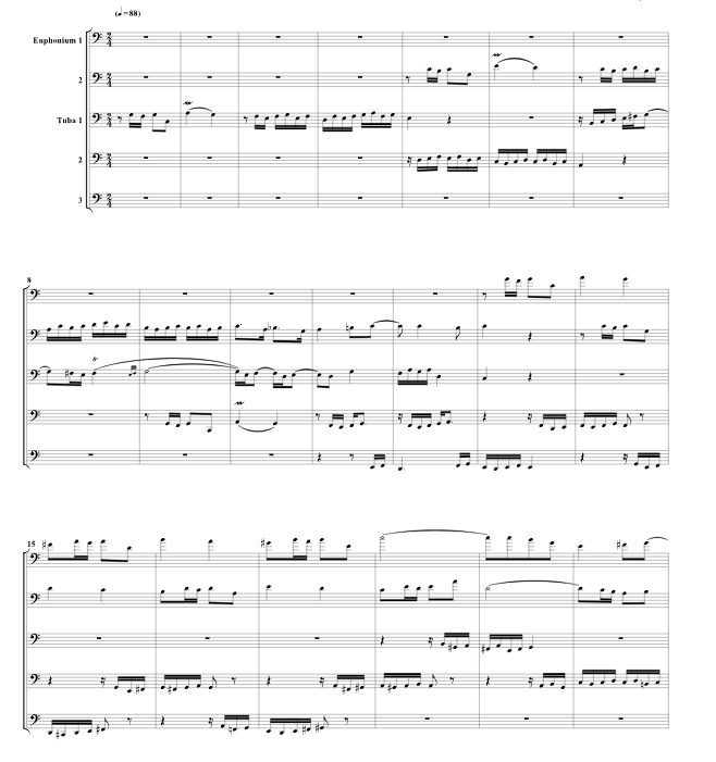 平均律钢琴曲集 第 1 首赋格 理查德版 大号五重奏 总谱+分谱 有试听