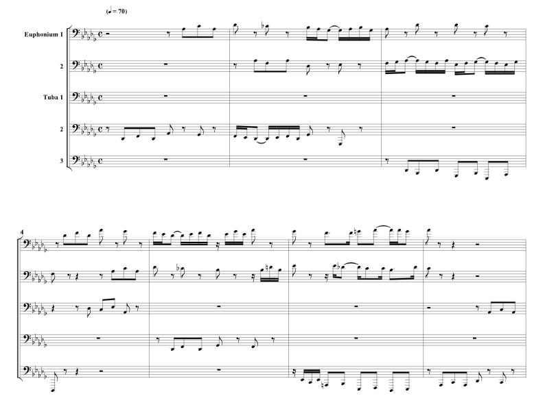 平均律钢琴曲集 第 3 首赋格曲 理查德版 大号五重奏 总谱+分谱 有试听