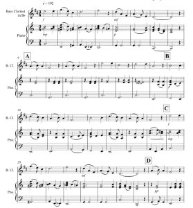 标价非售价 平安夜 Silent Night 大卫版 单簧管钢琴 总分谱 有试听-云音圈