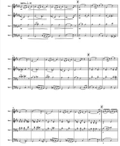 标价非售价 彩虹之上 & 美好世界 乔克版 铜管四重奏 总谱+分谱 有试听-云音圈