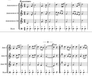 标价非售价 攀缘玫瑰波尔卡 曼努埃拉版 手风琴三重奏总分谱 有试听-云音圈