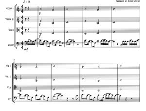 标价非售价 日光 艾莉森官方原版 弦乐四重奏 总谱+分谱 有试听-云音圈