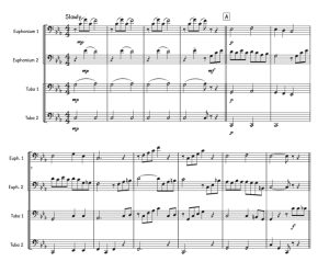 标价非售价 柔声倾诉 蒂姆版 铜管四重奏 总谱+分谱 有试听-云音圈