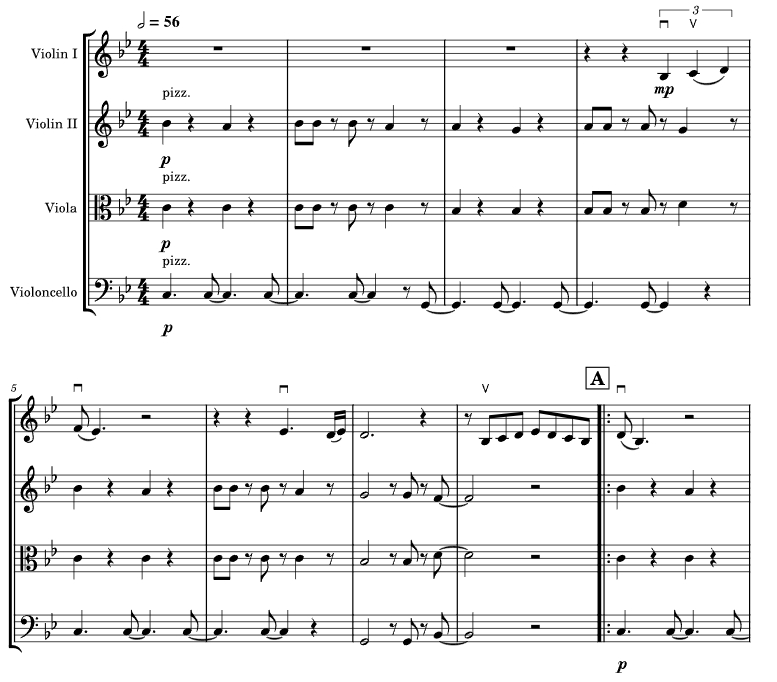 比莉波萨诺瓦 托尼官方原版 弦乐四重奏 总谱+分谱 有试听