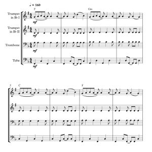 标价非售价 物是人非 吉尔德松版 铜管四重奏 总谱+分谱 有试听-云音圈