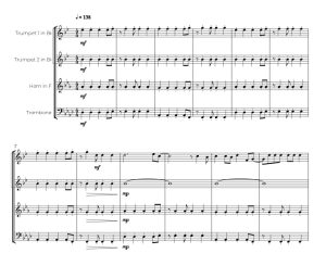 标价非售价 生命万岁 Viva La Vida 佩德罗版 铜管四重奏 总谱+分谱 有试听-云音圈