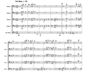 标价非售价 相伴孤寂 罗杰官方原版 长号五重奏 总谱+分谱 翻译 有试听-云音圈