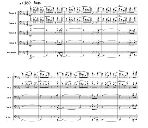 标价非售价 突尼斯之夜 罗杰官方原版 长号五重奏 总谱+分谱 有试听-云音圈