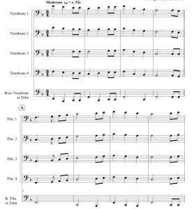 标价非售价 第一支圣诞歌 约翰版 长号五重奏 总谱+分谱 有试听-云音圈