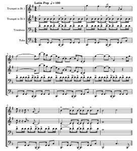 标价非售价 美好感受 杰夫版 铜管四重奏 总谱+分谱 有试听-云音圈