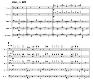 标价非售价 老虎拉格泰姆 罗杰官方原版 长号五重奏 总谱+分谱 有试听-云音圈