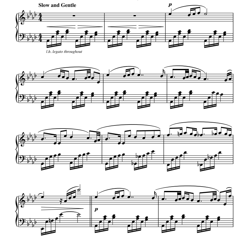 致艾丽克莎的摇篮曲 迈克尔版 钢琴独奏 有试听