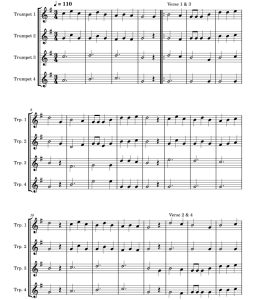 标价非售价 荷兰经典圣诞颂歌 斯凯弗版 小号四重奏 总谱+分谱 有试听-云音圈