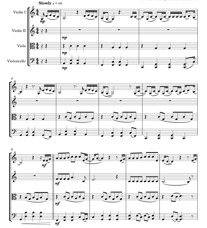 标价非售价 请永远这样记住我们 谢莉官方原版 弦乐四重奏 总谱+分谱 有试听