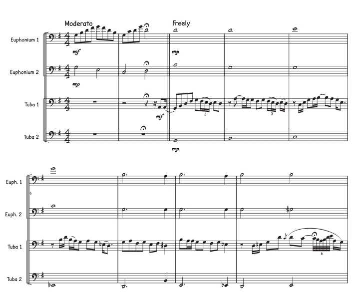 这个圣诞我只想要你 蒂姆版 铜管四重奏 总谱+分谱 有试听