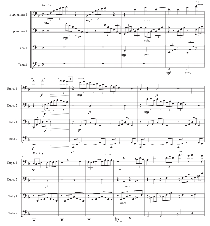 阿拉伯风 蒂姆版 铜管四重奏 总谱+分谱 有试听