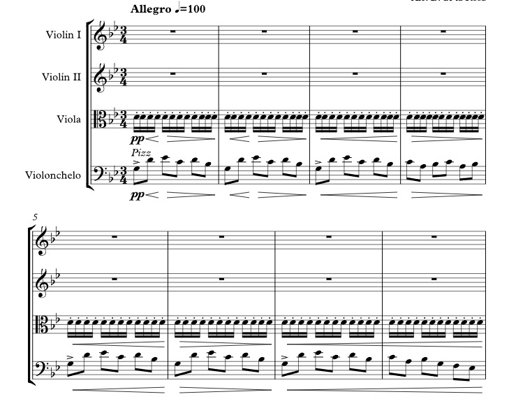 阿斯图里亚斯传奇 丹尼尔官方原版 弦乐四重奏 总谱+分谱 有试听