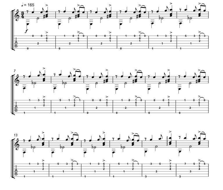 马拉加舞曲 曼努埃尔版 吉他独奏 有试听