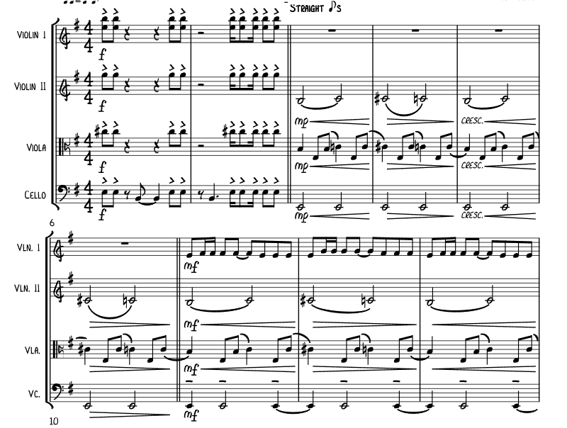 007 詹姆斯・邦德主题曲 Alison 改编 官方原版 弦乐四重奏 总谱+分谱 有试听