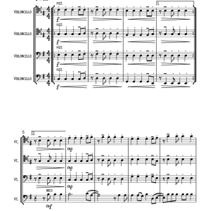 生命万岁 Viva La Vida 大提琴四重奏 艾莉森官方原版 总谱+分谱  有试听  自动发货-云音圈