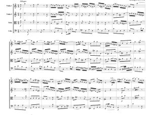 标价非售价 A 小调第一小提琴协奏曲 BWV 1041官方原版 弦乐四重奏 总谱+分谱 有试听-云音圈